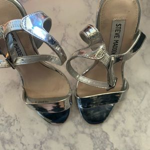 Silver/Chrome Steve Madden heels